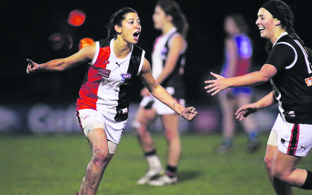 Toni Hamilton (pictured) made her VFLW debut last weekend. Photo: Arj Giese