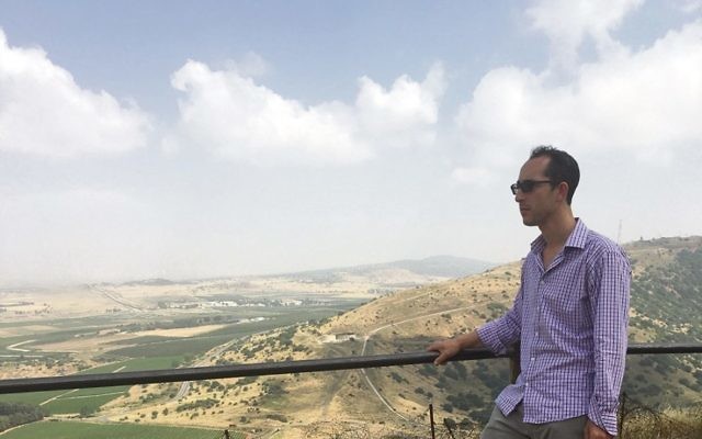 Nathan Jeffay looks towards Syria from Mount Bental.
