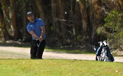 Jeremy Fuchs in the 2018 Seaside Classic. He is playing in stage one of the 2019 PGA Tour of Australasia Qualifying School series at Riverside Oaks from December 5-7. Photo: Ivan Sajko/Port Macquarie News