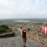 Malcolm Flitman snaps a selfie in Monsaraz Portugal.