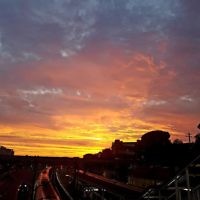Evelyn Flitman entered this sunset photo taken at Redfern station, Sydney.