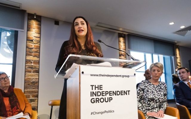 Luciana Berger MP and six other MPs announce their resignation from the Labour Party. Photo: EPA/Vickie Flores