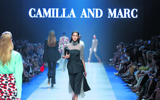 Camilla and Marc at VAMFF. Photo: Peter Haskin