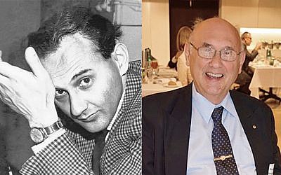 Professor Tony Klein in 1969 (left) and today.