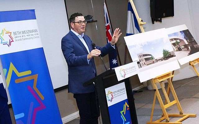 Daniel Andrews announcing the additional funding. Photo: Peter Haskin