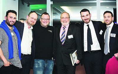 From left: Brian Berger, Rabbi Moshe Kahn, Ruslan Kogan, Morry Fraid, Zelman Ainsworth, Yehuda Gottlieb.