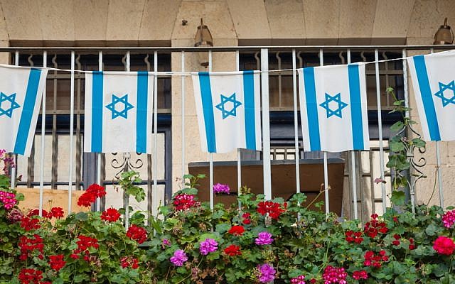 ‘One of the things I miss about Israel are the thousands of blue-and-white Israeli flags hanging from balconies.’ Photo: Dance60/Dreamstime.com