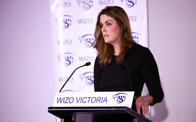 Peta Credlin addresses WIZO Victoria. Photo: Peter Haskin