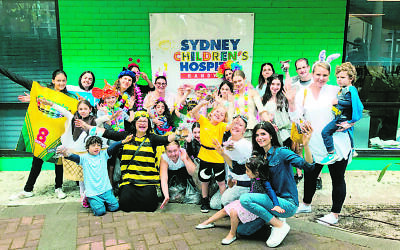 Jewish volunteers bringing some festive cheer to patients at the Sydney Children's Hospital, Randwick.
