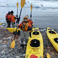 HOLIDAY FINALIST F: Debra Dascal  is set to kayak in Antarctica. Photo entered by Debra Dascal.