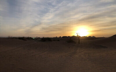 Amit Witkin entered this sunset photo taken in the Sahara desert, Morocco.
