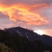 Braham Morris entered this sunset photo taken at Mt Bogong.