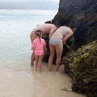 Brian Doobov entered this photo of Karen, Mitch and Noa Carrigan on Lord Howe Island.