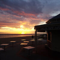 Peter Shonberg entered this sunset photo taken at Elwood Beach, Victoria.