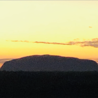Sue Rudzyn entered this photo taken at sunrise at Uluru.