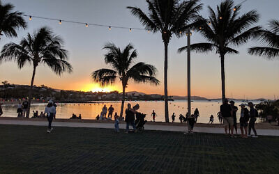 Susan Wise entered this sunset photo taken at Airlie Beach.