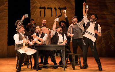 New York’s National Yiddish Theatre Folksbiene’s production of A Fidler afn Dakh (Fiddler on the Roof) performed in Yiddish. Photo: Matthew Murphy