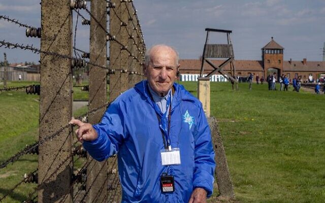 Shoah survivor Jack Meister was among the Australian March of the Living
participants last year.