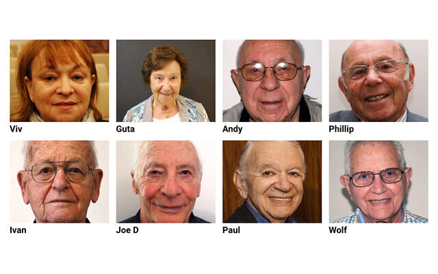 Some of the Holocaust survivor profiles on the JHC's website.