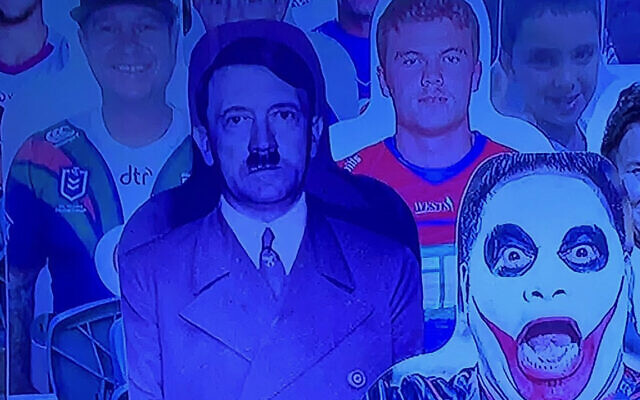 The photoshopped image that appeared on Fox League on Sunday evening.