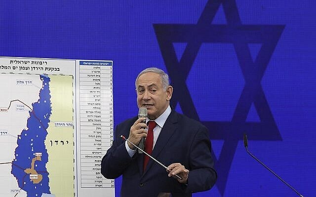 Prime Minister Benjamin Netanyahu during a press conference in Tel Aviv, September 10, 2019. (AP Photo/Oded Balilty)