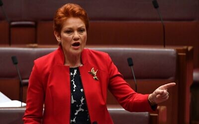 One Nation leader Senator Pauline Hanson. Photo: AAP image/Mick Tsikas