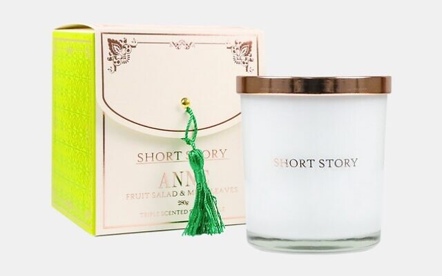 The Anne Frank-inspired candle sold
by Short Story.