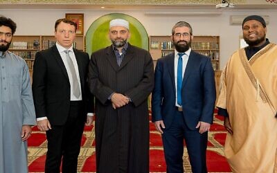 From left: Bakr Hawari, Dvir Abramovich, Sheikh Abdullah Hawari,
Rabbi Yaakov Glasman and Imam Saeed Warsama Bulhan.