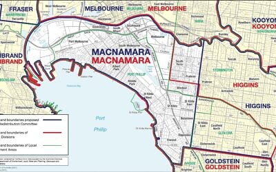 The proposed redistribution of Macnamara.