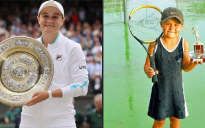 Now and then: Ash Barty.
