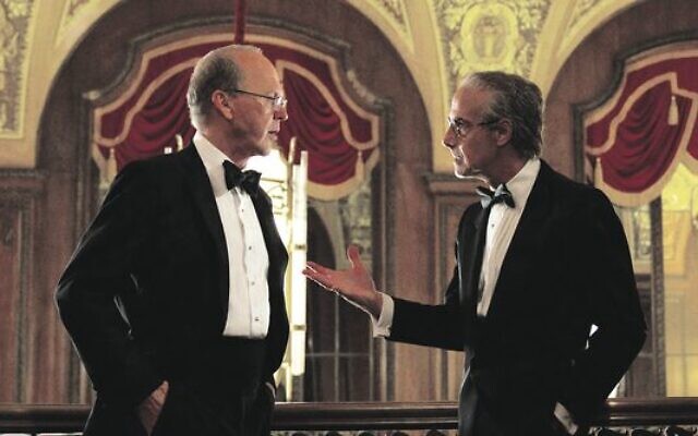 Michael Keaton (left) and Stanley Tucci in Worth. Photo: Netflix