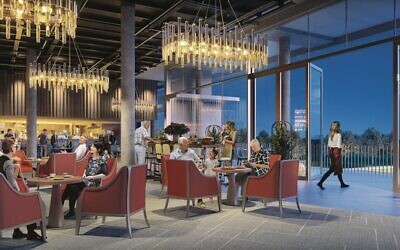 Artist's impression of the restaurant at the new Hakoah.