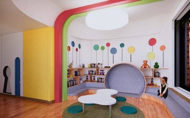 The new kindergarten library.