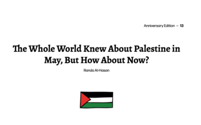 The article, "The whole world knew about Palestine in May, but how about now?" which was published earlier this month.