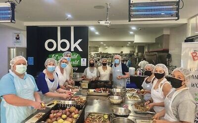 Volunteers at Our Big Kitchen. Photo: Facebook