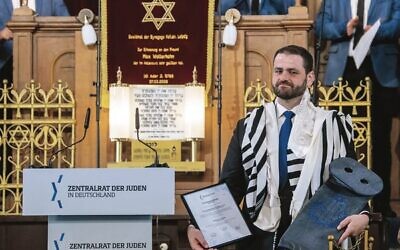 Chief Rabbi of Leipzig, Rabbi Zsolt Balla. Photo: Hendrik Schmidt/dpa via AP