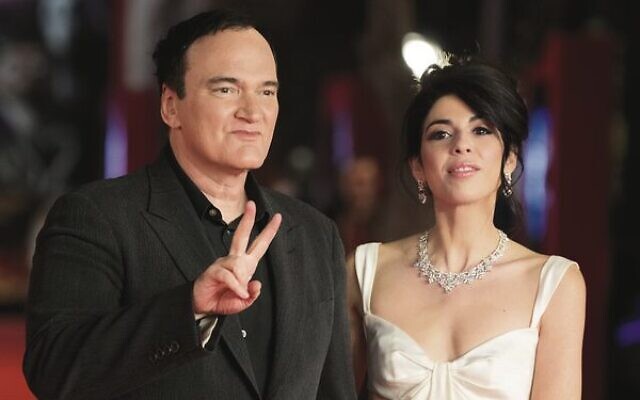 Quentin Tarantino and wife Daniella Pick at the Rome Film Festival in October. Photo: AP Photo/Gregorio Borgia