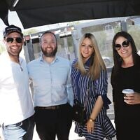 From left: Dov Farkas, Rabbi Daniel Rabin, Rebbetzin Sarah Rabin, Rachel Mihalovich.