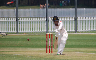 Jake Greenberg playing for UNSW Cricket Club last season. Photo: UNSW Cricket Club