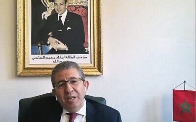 Morocco's Ambassador to Australia Karim Medrek. Photo: Screenshot