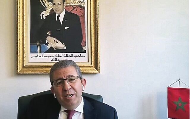 Morocco's Ambassador to Australia Karim Medrek. Photo: Screenshot