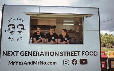 Mr Yes and Mr No food truck founders Jacob Sacher (left) and Daniel Simson.