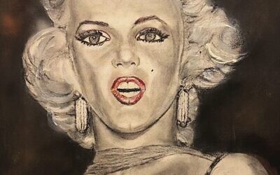 Michelle Marks' portrait of Marilyn Monroe.