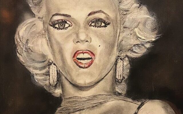 Michelle Marks' portrait of Marilyn Monroe.