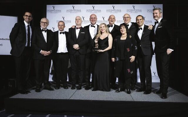 Tehran cast and crew at the International Emmy Awards. 
Photo: Arturo Holmes/Getty Images/AFP