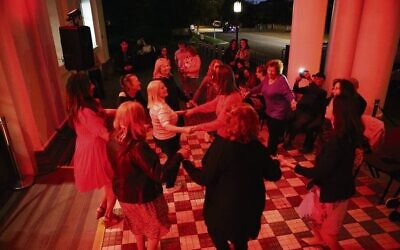 Dancing up a storm outside Glen Eira Town Hall. Photo: Peter Haskin