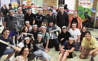Year 11 Hineni participants and leaders on Summer Camp in January.