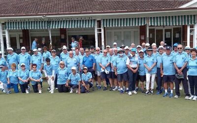 Maccabi NSW bowlers at their end-of-year Festival of Bowls at Double Bay Bowling Club late last month.