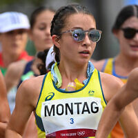 Jemima Montag in her debut Olympics shone at the highest level during the women's 20km race walk, finishing sixth, just 42 seconds behind bronze medallist Liu Hong of China. Photo: Athletics Australia Jemima Montag in her debut Olympics shone at the highest level during the women's 20km race walk, finishing sixth, just 42 seconds behind bronze medallist Liu Hong of China. Photo: Athletics Australia