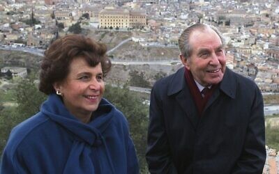 Aura Herzog with her husband president Chaim Herzog in 1992.Photo: Sa'ar Ya'acov